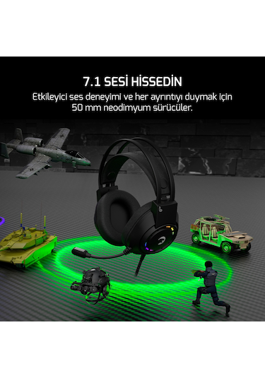 GamePower Voldon 7.1 Surround Rainbow Oyuncu Kulaklığı
