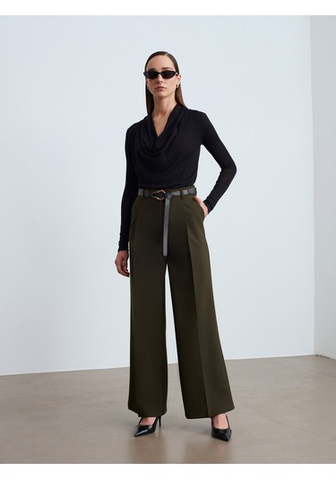 Dilvin 32595 Degaje Yaka Top-siyah Siyah