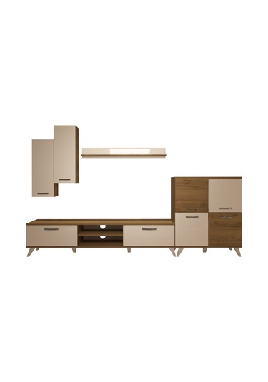 Decoraktiv Eko 6 Mdf Dvd Retro Tv Ünitesi Tv Sehpası Pera - Beyaz