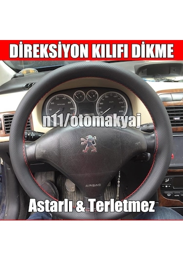 Peugeot 408 Oto Direksiyon Kılıfı Dikme