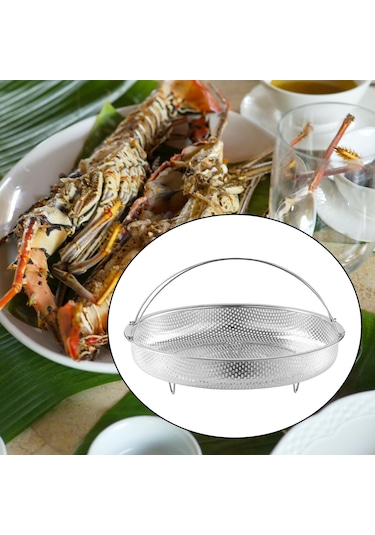 Suntek Paslanmaz Çelik İnce Delikli Pirinç Yıkama Makinesi Buharda Pişirme Sepeti Dış Kol S Çok Renkli