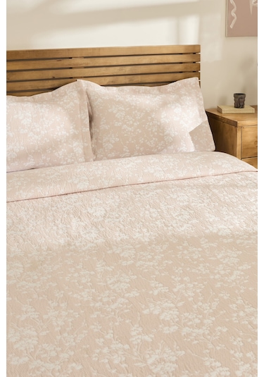 Kaşmir Home Eternal Çift Kişilik Yatak Örtüsü Takımı Rose Pembe
