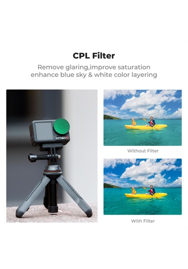 K&f Concept Cpl + Nd8 + Nd16 + Nd32 Filtre Seti Djı Osmo Action