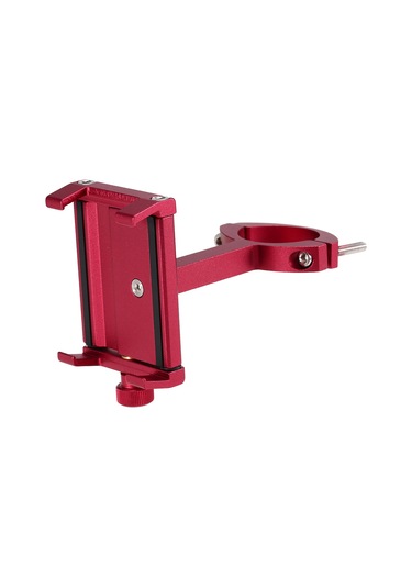 Geeroyoo "dayanıklı Alüminyum Bisiklet Telefon Tutucu - Kırmızı, Kolay Kurulum Ve Evrensel Uyum" Kırmızı