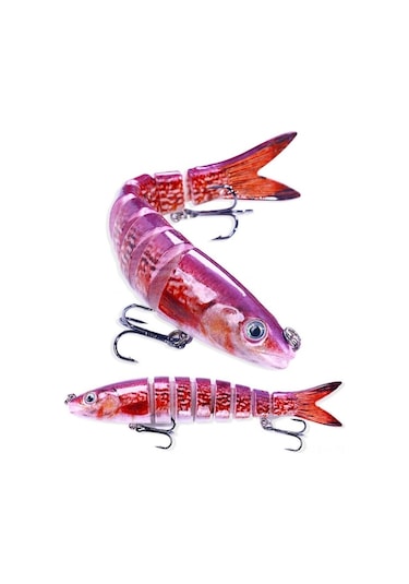 16 Adet Yapay Balık Yemi - 13.4cm Abs Malzeme - 6 Kanca - 1 Adet/16 Adet Swimbait Yem, 13.4cm/5.27in 6 Kanca, Gösterilen Renk, Abs Malzeme