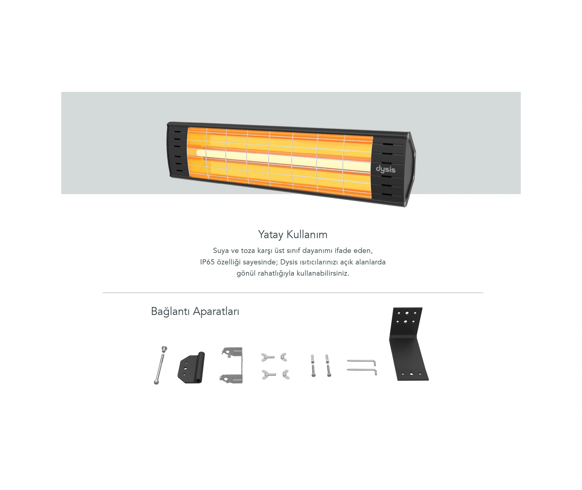 Dysis DH-7452 Art Plus Karbon Serisi 2300 W Elektrikli Isıtıcı