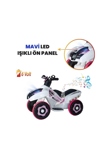 Kumandalı Akülü Araba 6 Volt 2-4 Yaş Prenses