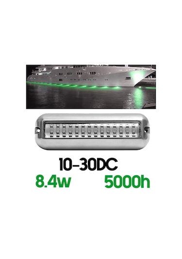 Xiyyadms 316 Paslanmaz Çelik 42 Led Su Altı Aydınlatma, Yat Ve Tekne İçin Kırmızı Ip68 Su Geçirmez Işık