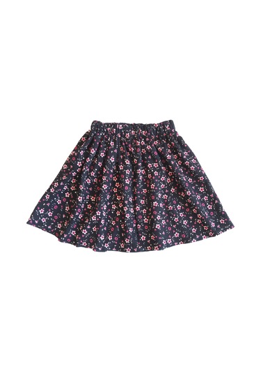 Etekli Crop Takım, Bürümcük Etek - Pamuklu Fuşya Crop Fuşya-bürümcük Fuşya