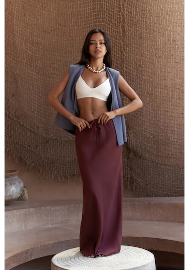 Mai Collection Mai Studios Co. Maysa Nakış Detay İndigo Yelek İndigo