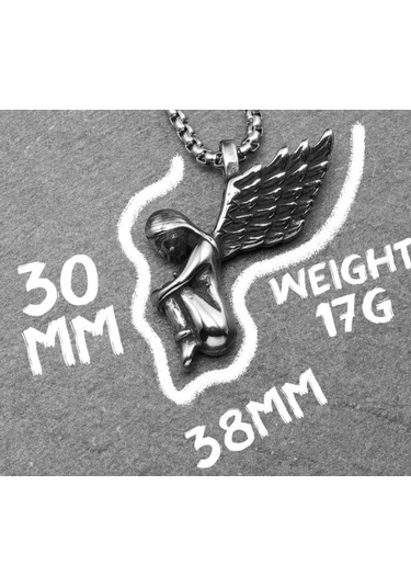 Paslanmaz Çelik Melek Kanat Kolye
