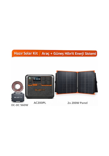 Bluetti Ac200pl Max Hibrit Mobil Enerji Sistemi