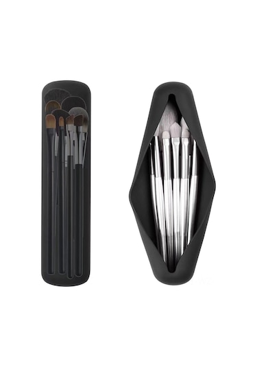 Wezone Gıda Kalitesi Silikon Macun Fırça Tutucu Çantası - Açık Kapaklı Makyaj Aletleri Depolama Çantası