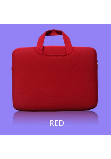 Xindoker 14" Dizüstü Bilgisayar Çantası - Hafif, Fermuarlı Ve Taşınabilir Kılıf, Yan Cepleriyle Pratik Kırmızı