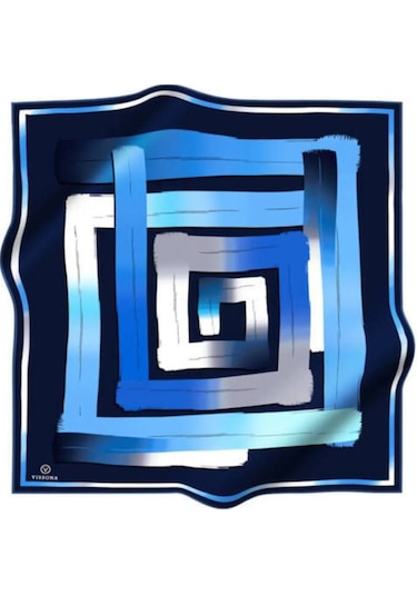 Twill İpek Eşarp Lacivert, Saks 16463-0033