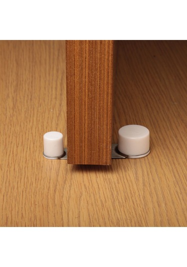 2 Adet Iz Bırakmaz Yapışkanlı Kolay Montaj Paslanmaz Çelik Kapı Tutucu Ve Kapı Stoperi Çok Renkli