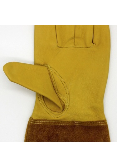 1 Pair Jj-gd305 Genuine Leather Stab-resistant Cut-proof Garden Gloves, Size: Xl, Size:xl
