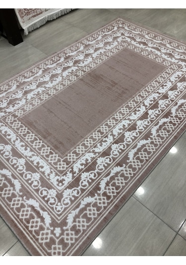 Dinarsu Halı Divina 150X233 Dı-007 Pudra Pembe Beyaz 4 M2 Halı !