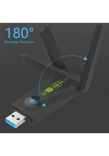 Maxgo 3125 1300 Mbps Dual Band Usb 3.0 Adaptör Kablosuz Wifi Alıcı 2.4ghz 5ghz Tak Çalıştır