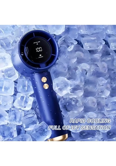 Boatshop1 Siyah Taşınabilir El Tipi Fan 100 Hız Ayarlı Usb Şarj Edilebilir 1200mah Pil Abs Gövde İç Dış Mekan