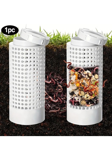 Yifomall "dayanıklı Pvc Solucan Kompostu - Kapaklı, Hava Sirkülasyonlu, Bahçe Atıklarını Gübreye Dönüştürür"