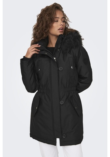 Only Bayan Parka 15304625 Siyah-siyah Siyah-siyah Siyah