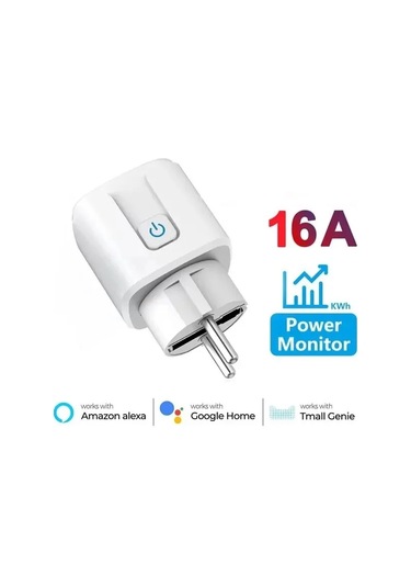 Dongjing Tuya 16a 20a Ab Akıllı Soket Wifi Akıllı Tak Güç İzleme
