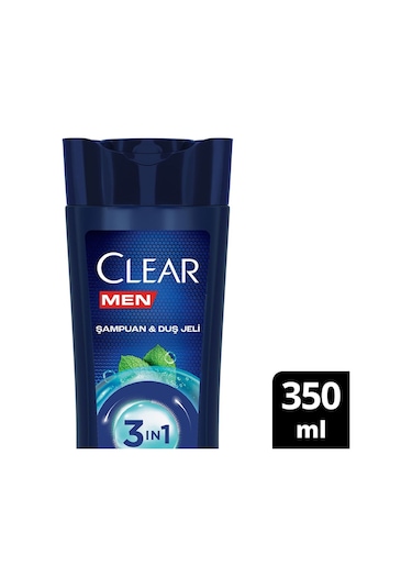 Clear Men 3 in 1 Şampuan & Duş Jeli 350 ML