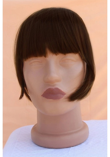 Caş Dekorasyon Takma Kahkül - Kızıl Kahve Balyaj - M2/33 - Uzun Kenarlı