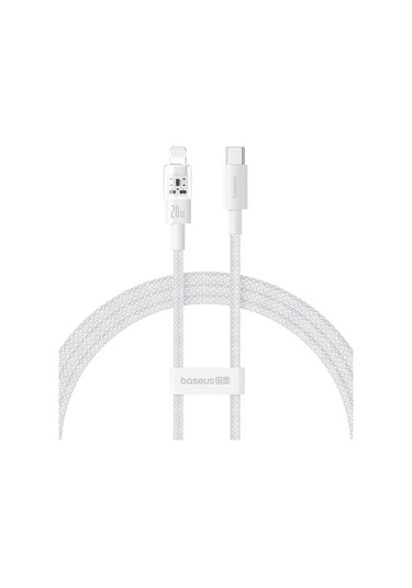 Rogfer Baseus Cd Serisi Pd20w Usb-c / Type-c - 8 Pin Hızlı Şarj Veri Kablosu, Uzunluk: 2m Beyaz