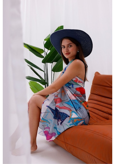 Tarzını Seç Pareo - Okyanus Dansı Model 150x95 Cm Çok Renkli