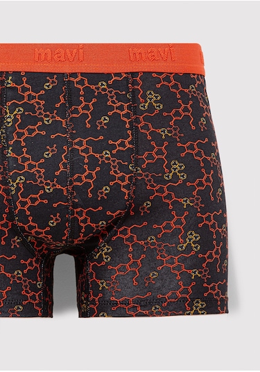 Mavi - Baskılı Siyah Boxer 0911636-900