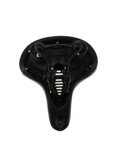 Homyl Çift Yaylı Süspansiyonlu Şok Emici Deri Bisiklet Siyah