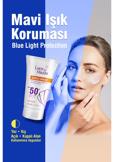 Luce & Mazzo Çok Yüksek Koruyucu Yüz Vücut Güneş Kremi SPF50+ 50 ML