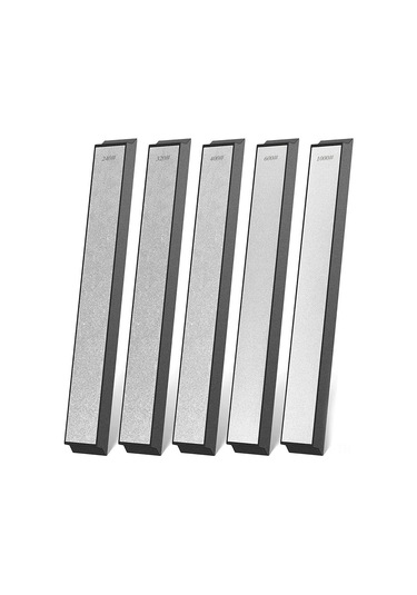 Vkemall 5'li Mutfak Bıçak Taslağı Seti 240/320/400/600/1000 Tane Tabanlı Zımpara Taşları Diğer