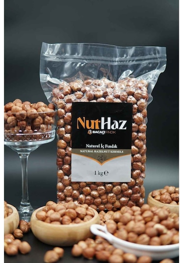 NutHaz Naturel Çiğ İç Fındık 1 KG