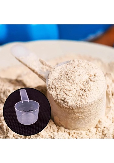 1 Adet Düz Tabanlı Dereceli Ölçü Kaşığı Şeffaf Plastik Tek Tek Paketlenmiş Hassas Ölçüm İçin Beyaz