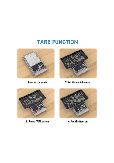 Yaleker 0.01g Hassasiyetli Dijital Cüzdan Terazi, Çelik Platform, Lcd Ekranlı, 7 Ölçüm Birimi, 500g Kapasitesi Gümüş, Yemek, Baking İçin Çok Renkli