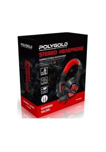 Polygold PG-6965 Mikrofonlu Oyuncu Kulaklığı