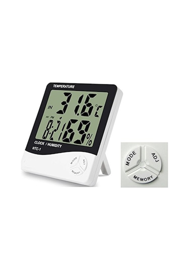 Masaüstü Dijital Termometre Nem Ölçer Higrometre 5306