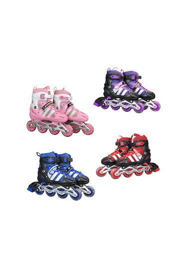 Pasifik Işıklı Ayarlanabilir 4 Tekerli Alıştırmalı Çocuk Pateni