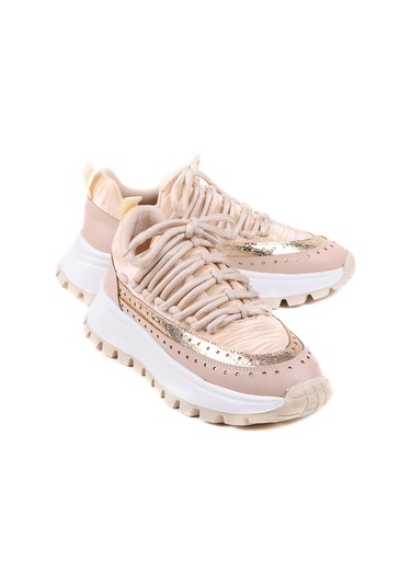 Stato Regina Kalın Tabanlı Şık Günlük Kadın Sneaker Bej