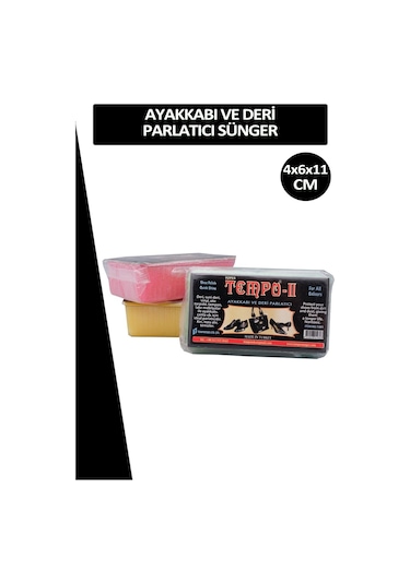 Tempo Naturel Ayakkabı ve Deri Parlatma Süngeri Siyah