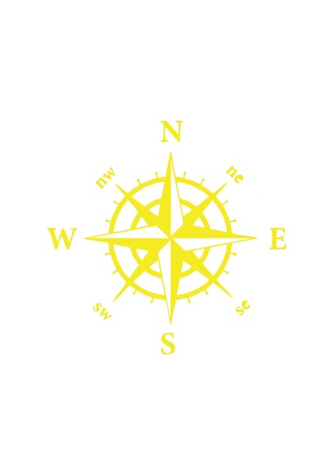 Pusula Araba Sticker 17x17 Cm Sarı