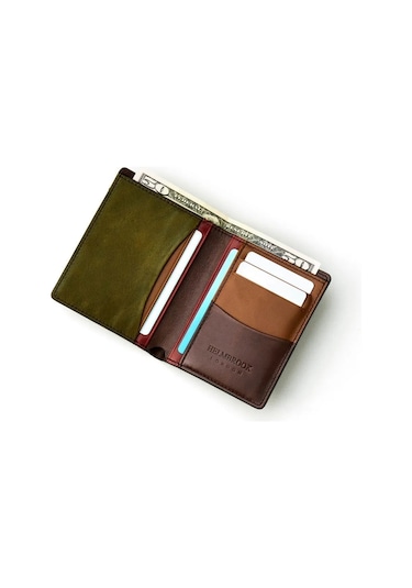 Dayton Hakiki Deri Kahve Plus Color Erkek Ince Tasarım Çok Bölmeli Rfid Korumalı Cüzdan Kahverengi