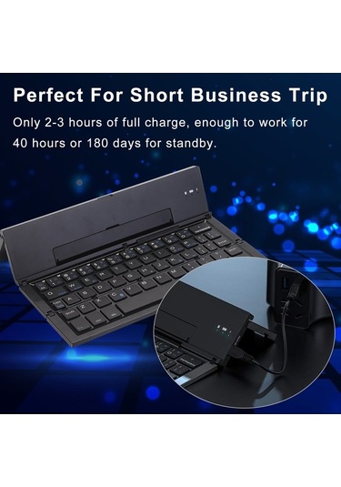 Dancemonkey Mini Katlanabilir Bt Klavye Taşınabilir Gri, Akıllı Cihazlar İçin