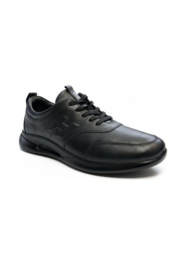 Dosa Shoes H Erkek Deri Casual Ayakkabı 01-siyah