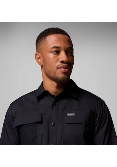 Columbia Am1594 Landroamer Twill Erkek Uzun Kollu Gömlek 2120581010 Siyah