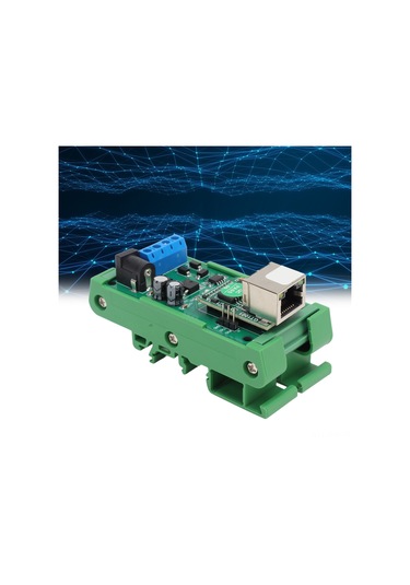 Moveevo 12v Ethernet-rs485 Dönüştürücü Et69c02 , Tcp/udp/mqtt, Plc/kamera Seri Port Sunucusu, Tvs Koruma, Dın35 C45 Ray Uyumlu