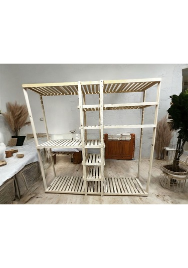 Doğal Ahşap Elbise Dolabı Ahşap